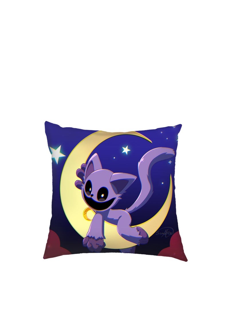 XiuWoo Smiling Critters Throw Pillow Covers Case Cover Square Cushion Cover Smiling Critters Cartoon peripheral,Animal Cushion Covers Pillow Case Cover for Sofa Car Bedroom Home Decor - Image 1