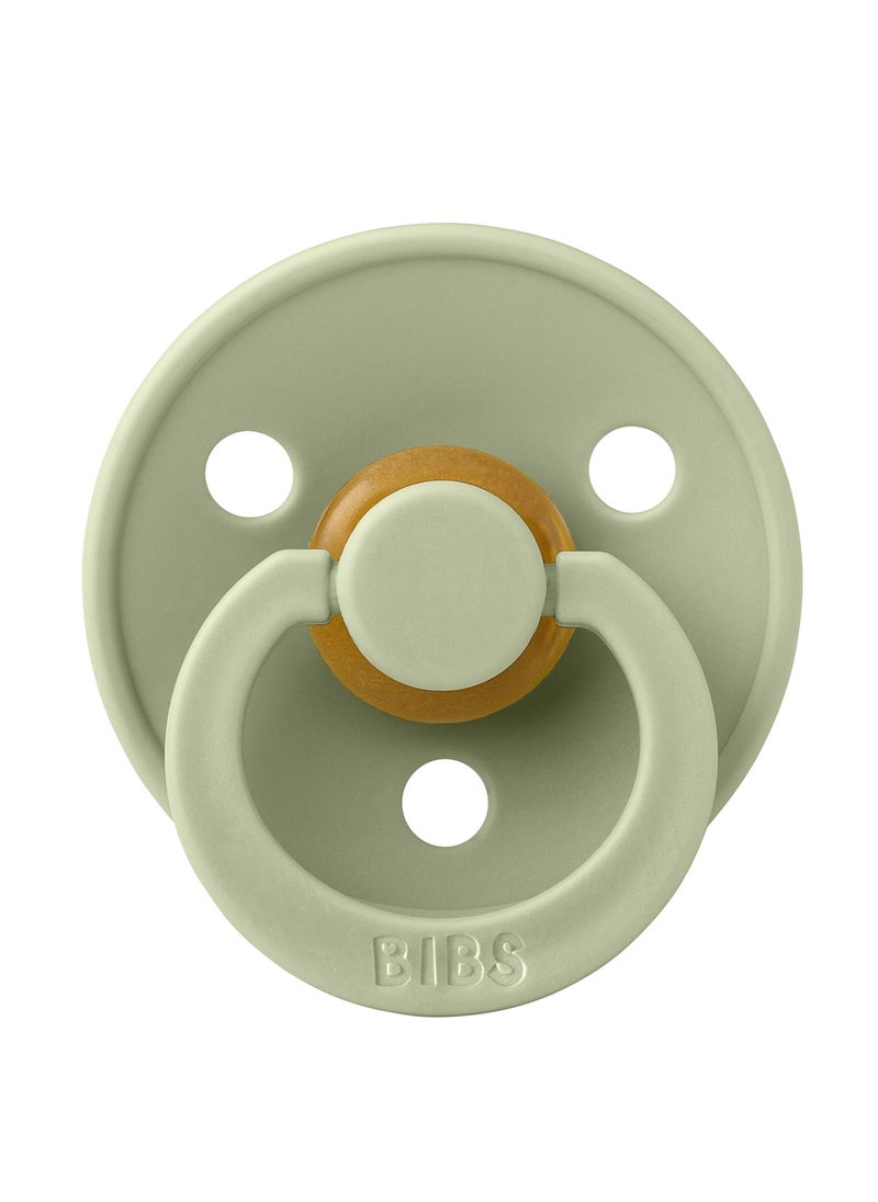 BIBS Pacifier Colour 1 PACK Latex Size 1 Sage  - Image 1