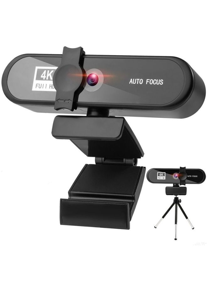 كاميرا كمبيوتر 4K خاصة موديل Beauty Auto Focus 1080p HD شبكة USB Live Webcam2k بدون محرك - اللون: 8802-4k