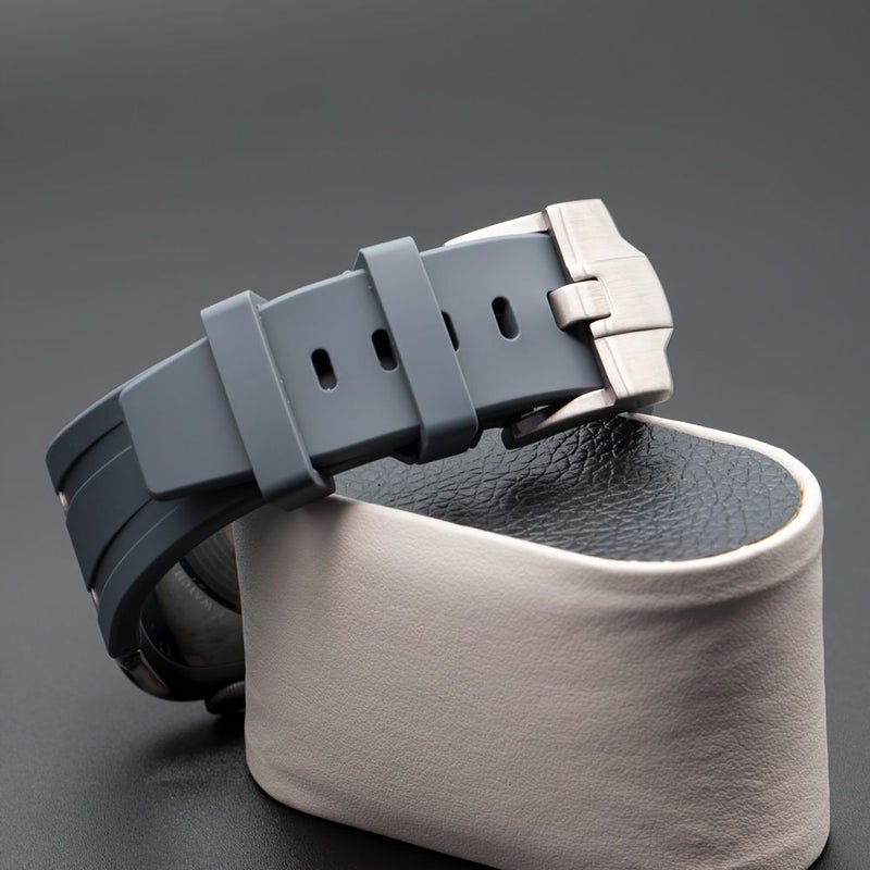 Grey Liquid Silicone Sports Band for Apple Watch Series 3 to Ultra 2 42 44 45 49mm - Image 4