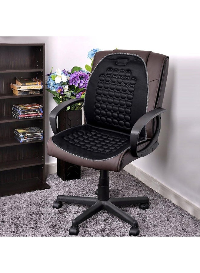 MOB Black Car Seat Cushion CU-111 – 1PCS, Universal Fit for SUVs, Trucks, and Cars, Breathable PU Leather, Massage Effect, Comfortable Support for Long Drives, Easy to Clean, Ideal for Office and Home Use, Durable and Stylish Seat Protector - Image 5