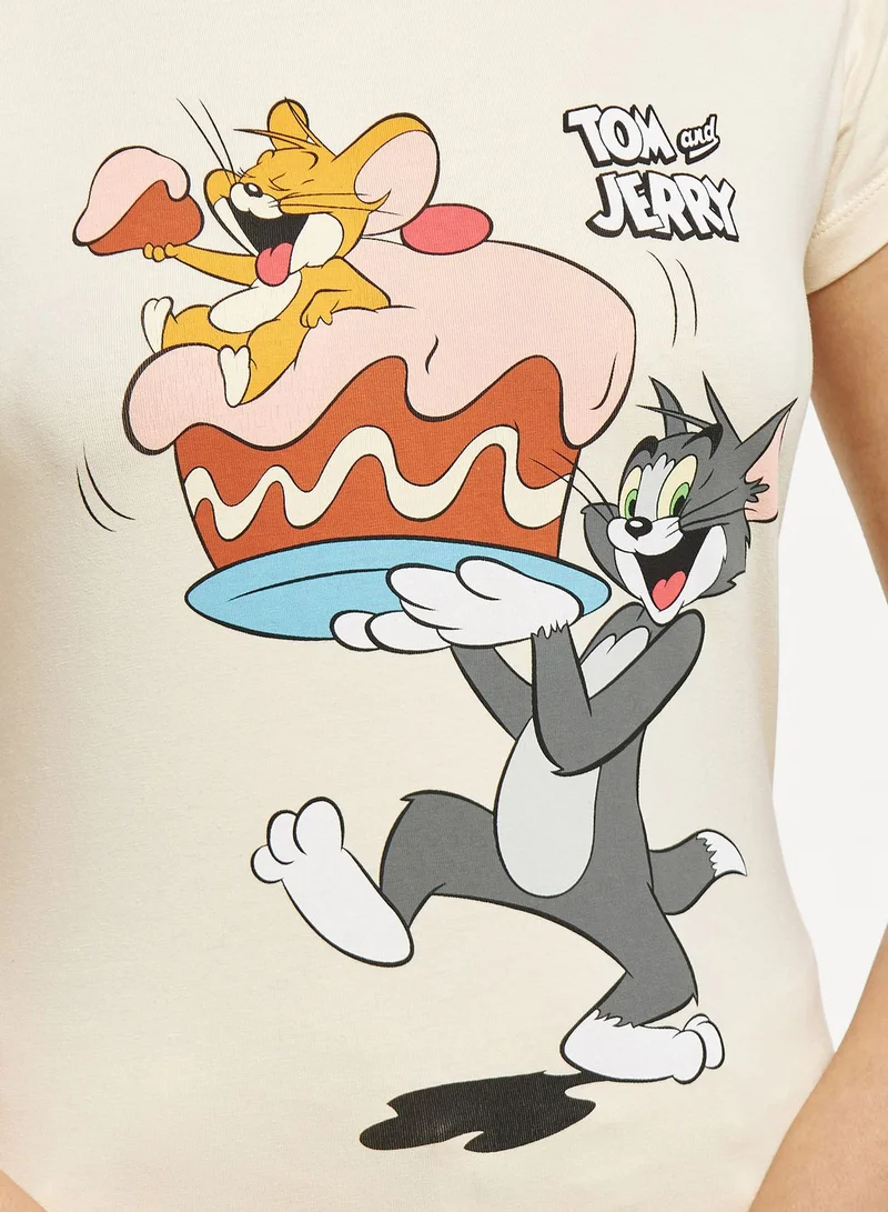 SP Characters Crew Neck Printed T-Shirt