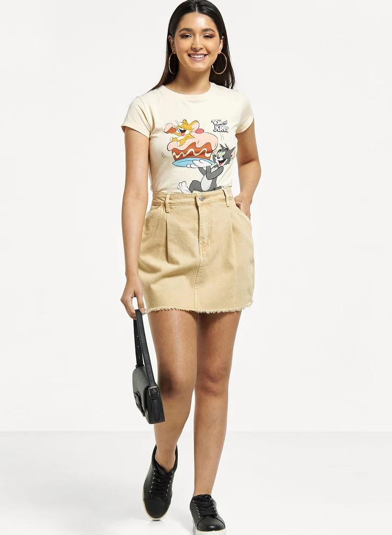 SP Characters Crew Neck Printed T-Shirt