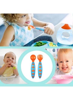 Safe-O-Kid Pack Of 1 Bpa Free Extra Safe Silicone Feeding;Training Spoon With Box For Babyblue & Orange  - Image 5