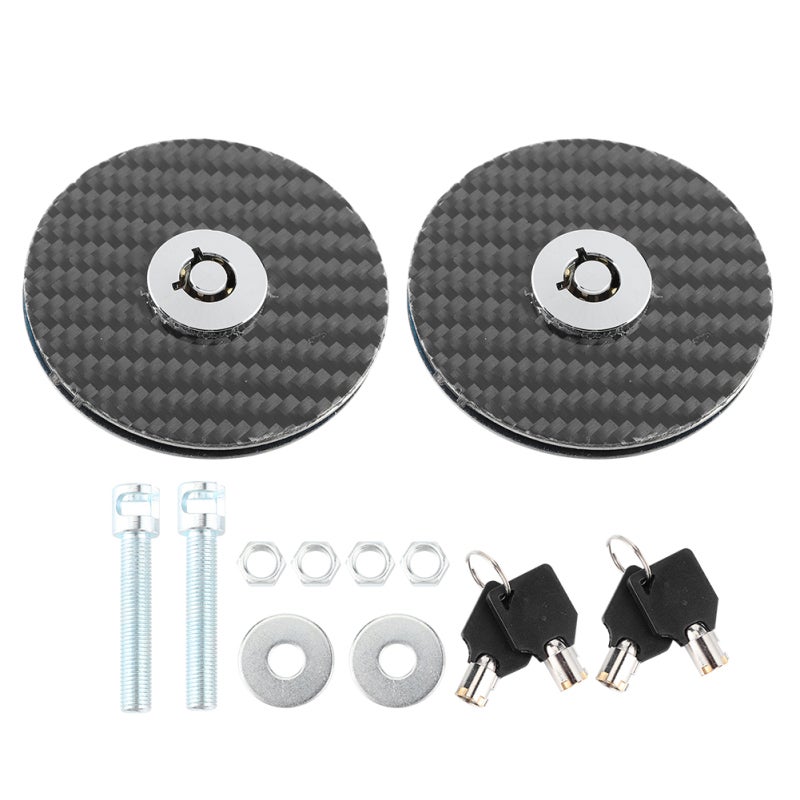 Hood Lock High Strength Aluminum Alloy Enhanced Security - Universal Designed Hood Pins for Most Car Models Easy Installation Hood Clip Kit - Image 1