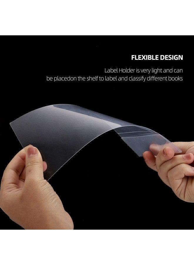 LoveBB 50 Pcs Library Shelf Label Holders 7.6 X 4 Inch Moveable Shelf Markers For Classroom Office Library Book Shelves With 50 Pcs Label Inserts - Image 5