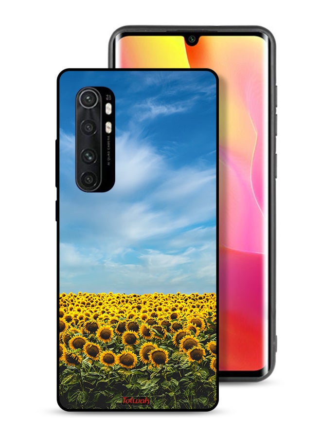 Tolwak Xiaomi Mi Note 10 Lite Protective Case Cover Sunflowers Under The Sky  - Image 1