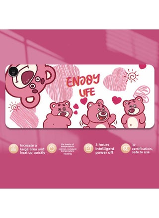 Strawberry Bear Heating Mouse Pad Super Large Heating Warm Table Mat Office Mat Desktop Computer Keyboard Electric Heating Plate Warm-Color:Size: 33*80cm [six-speed Temperature Control Digital Display Timing Model]-Pattern:Enooy Life Bear - pzsku/ZF66808C18C79F15A5DACZ/45/1746221512/94a7d15b-55b7-4430-a938-5ecc2fdea633
