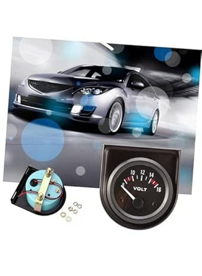 Voltmeter Gauge with LED Light High Sensitivity Easy Reading for Auto Car - Image 1