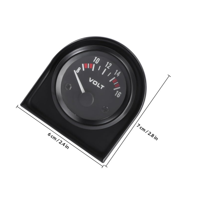 Voltmeter Gauge with LED Light High Sensitivity Easy Reading for Auto Car - Image 3