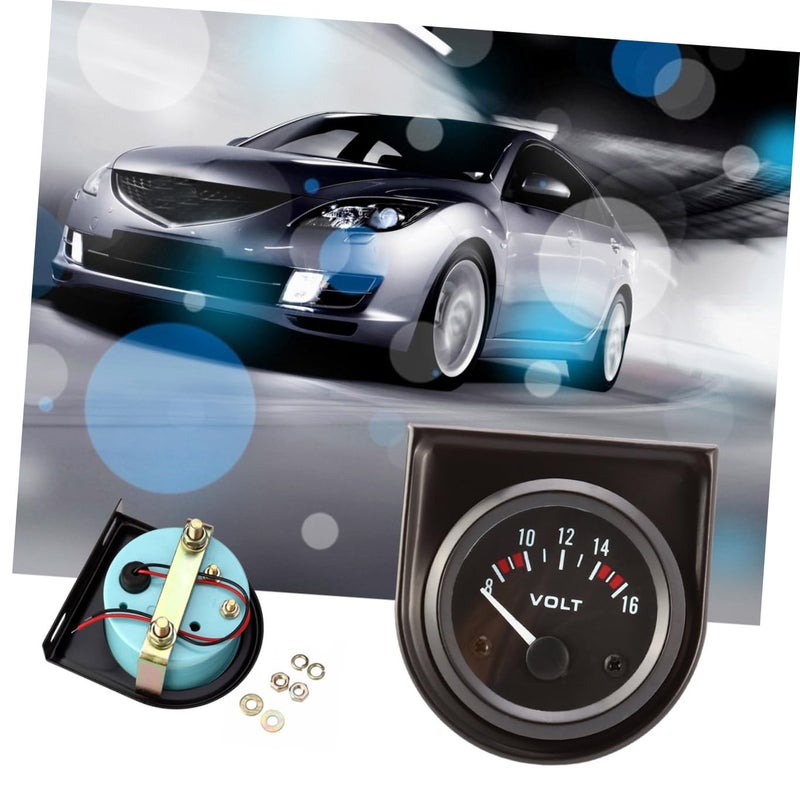 Voltmeter Gauge with LED Light High Sensitivity Easy Reading for Auto Car - Image 2