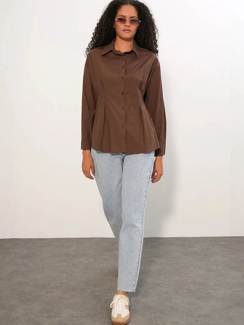 BIG DART BDART Fitted Poplin Shirt With Button Front