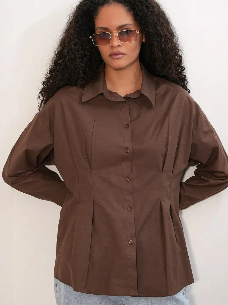 BIG DART BDART Fitted Poplin Shirt With Button Front
