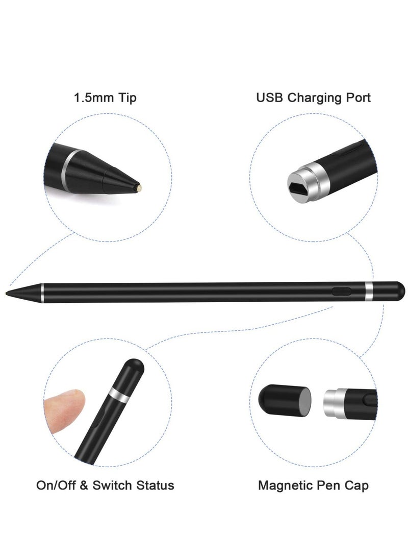 ELTRAZONE Active Stylus Pens for Touch Screens, maylofi Rechargeable Digital Stylish Pen Pencil Universal for iPhone/iPad Pro/Mini/Air/Android and Most Capacitive Touch Screens - Image 2