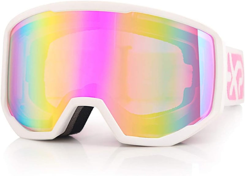 EXP VISION Ski/Snowboard Goggles for Men Women, OTG Snow Goggles Anti Fog UV Protection - Image 1