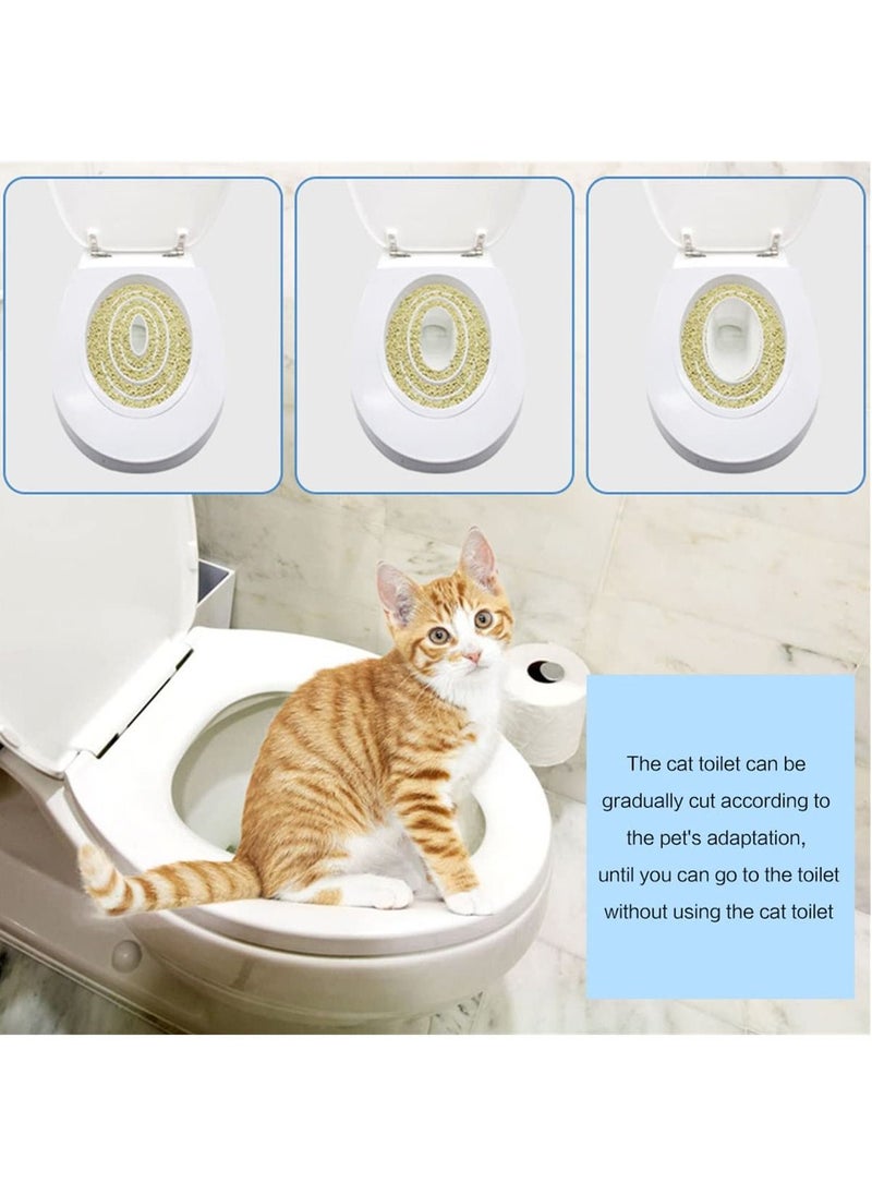 Generic - Plastic Cat Toilet Training Kit Litter Box Cat Toilet Trainer Toilet Pet Cleaning Cat Training Litter Cat Litter Tray - Image 1
