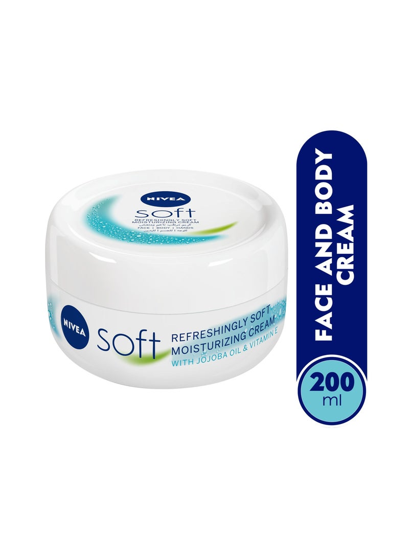 Nivea Soft Moisturizing Cream Total Care For Hydrated And Fresh Skin - 200 ml - Image 1