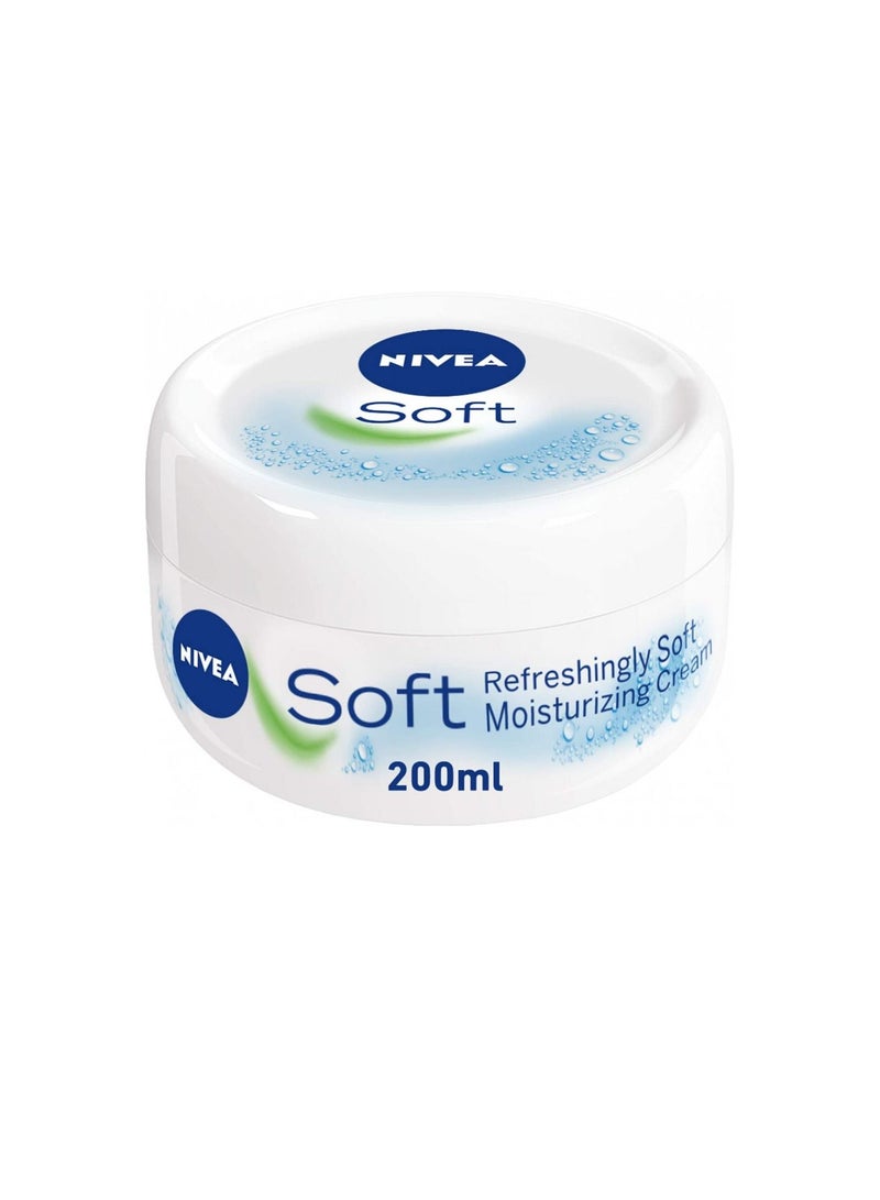 Nivea Soft Moisturizing Cream Total Care For Hydrated And Fresh Skin - 200 ml - Image 3
