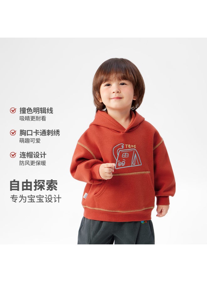Baby Hooded Sweatshirt Boys Fleece Hoodie Kids Long Sleeve Top Warm Girls New Year Children's Clothing - Image 3