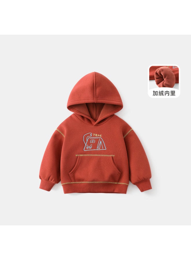 Baby Hooded Sweatshirt Boys Fleece Hoodie Kids Long Sleeve Top Warm Girls New Year Children's Clothing - Image 4