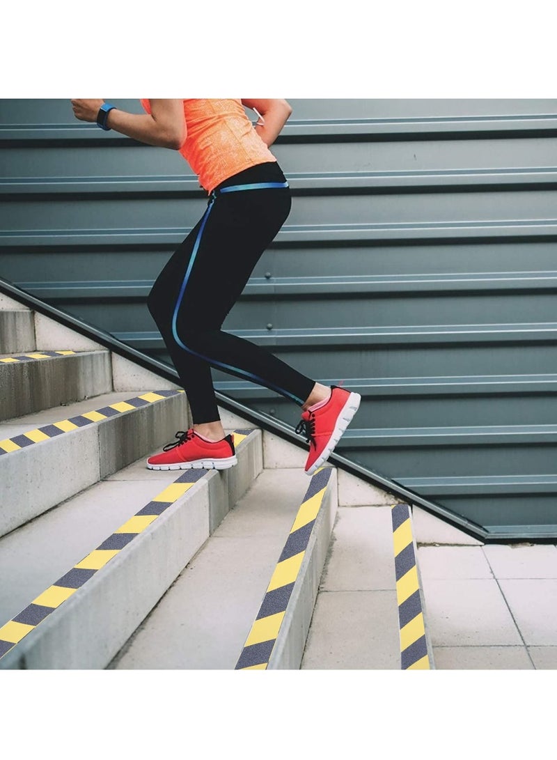 KASTWAVE Anti Slip Safety Tape, Waterproof Self Adhesive Frosted Anti Slip Tape for Indoor and Outdoor Stair Steps, Smooth Floors, Pool, 2" X 16.4'  Yellow - Image 4