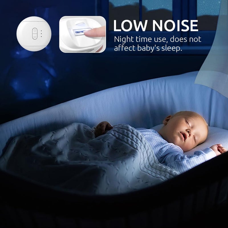 M'AYCREATE ® Electric Nail Clipper & Nail File with LED Light USB Rechargeable Cordless Nail Trimmer Grooming Tool with 7 Nail File Heads and 2 Nail Drills Compact Travel Nail Clipper File Kit - Image 5