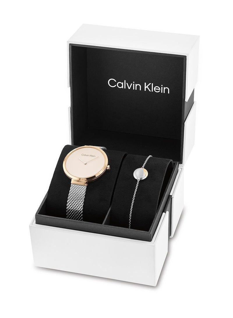 CALVIN KLEIN Women's Stainless Steel Wrist Watch 35700005 - Image 1