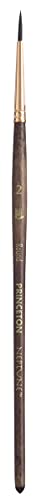 Princeton Neptune Round Brush, Synthetic, Short Handle, Size 2, 1 Count - Image 1