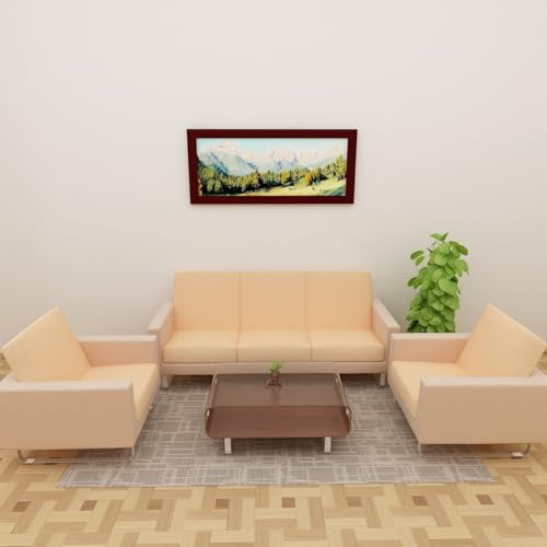 DREAM KING Terry Polycotton Sofa Seat Protector | Flexible | Elastic Stretchable | Sofa Cover | Sofa Protector Five Seater | Color- Beige (Size: 23 inch X 23 inch) Pack of 10 - Image 1