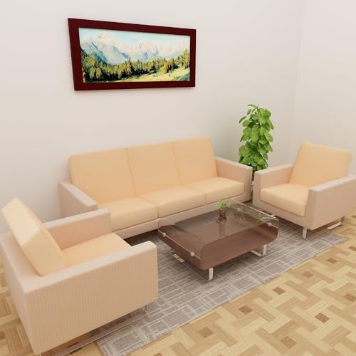 DREAM KING Terry Polycotton Sofa Seat Protector | Flexible | Elastic Stretchable | Sofa Cover | Sofa Protector Five Seater | Color- Beige (Size: 23 inch X 23 inch) Pack of 10 - Image 2