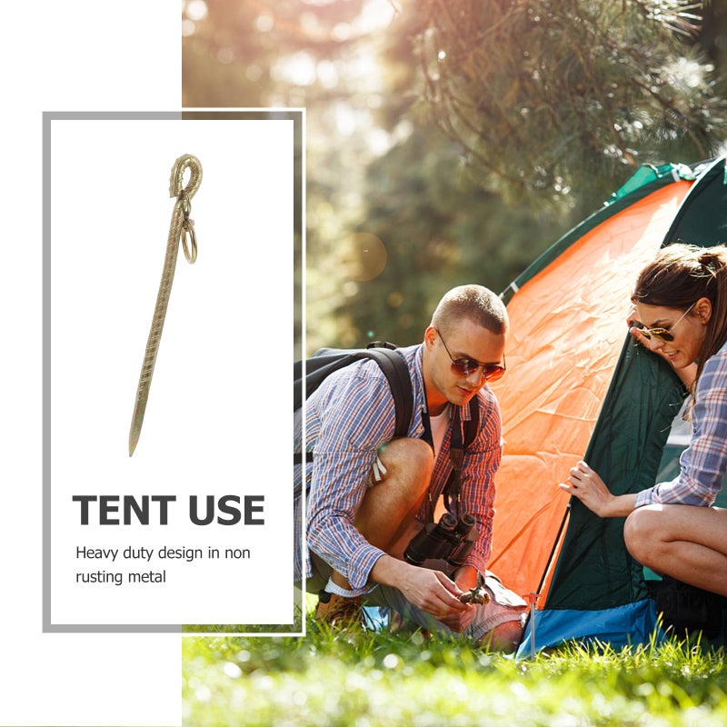 Heavy Duty Galvanized Steel Dog Tie Out Stakes with Swivel Anchor for Yard Canopy Tent - Image 4