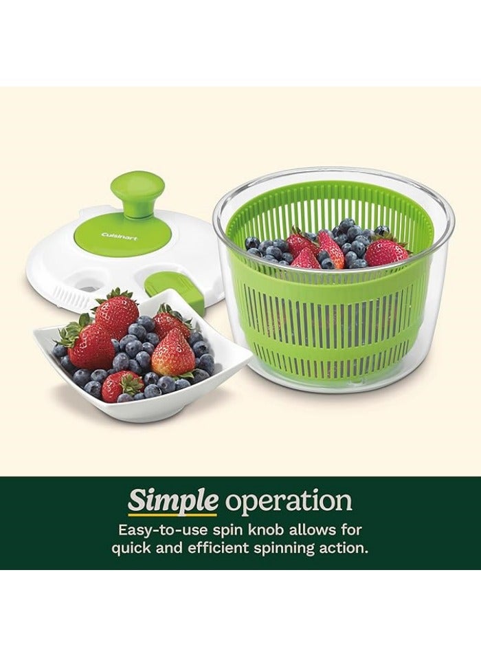Salad Spinner- Wash, Spin & Dry Salad Greens, Fruits & Vegetables  - Image 4