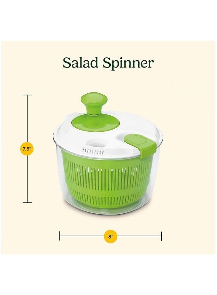 Salad Spinner- Wash, Spin & Dry Salad Greens, Fruits & Vegetables  - Image 5