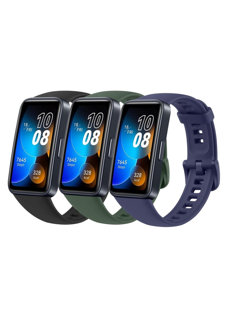 HW - Soft Silicone Strap Compatible With Huawei Band 8,Huawei Band 9,Waterproof Breathable Adjustable Replacement Sport Bands for HUAWEI Band 8 & Band 9 - Image 1