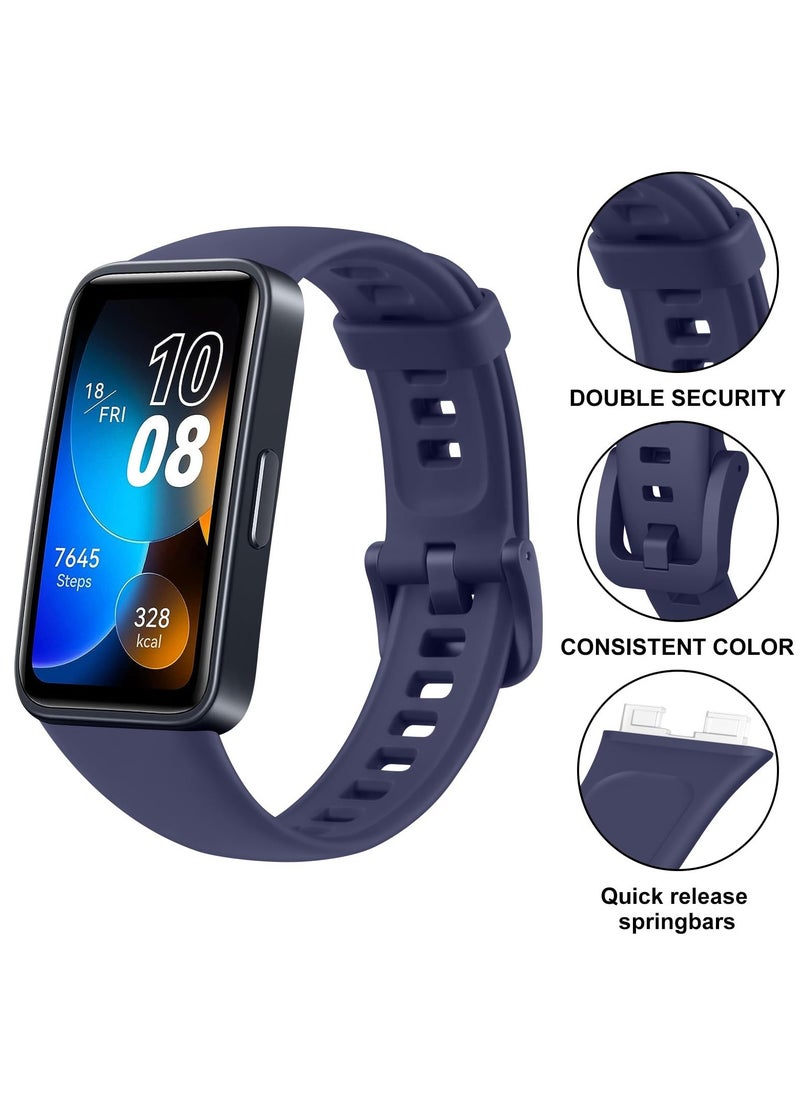 HW - Soft Silicone Strap Compatible With Huawei Band 8,Huawei Band 9,Waterproof Breathable Adjustable Replacement Sport Bands for HUAWEI Band 8 & Band 9 - Image 1