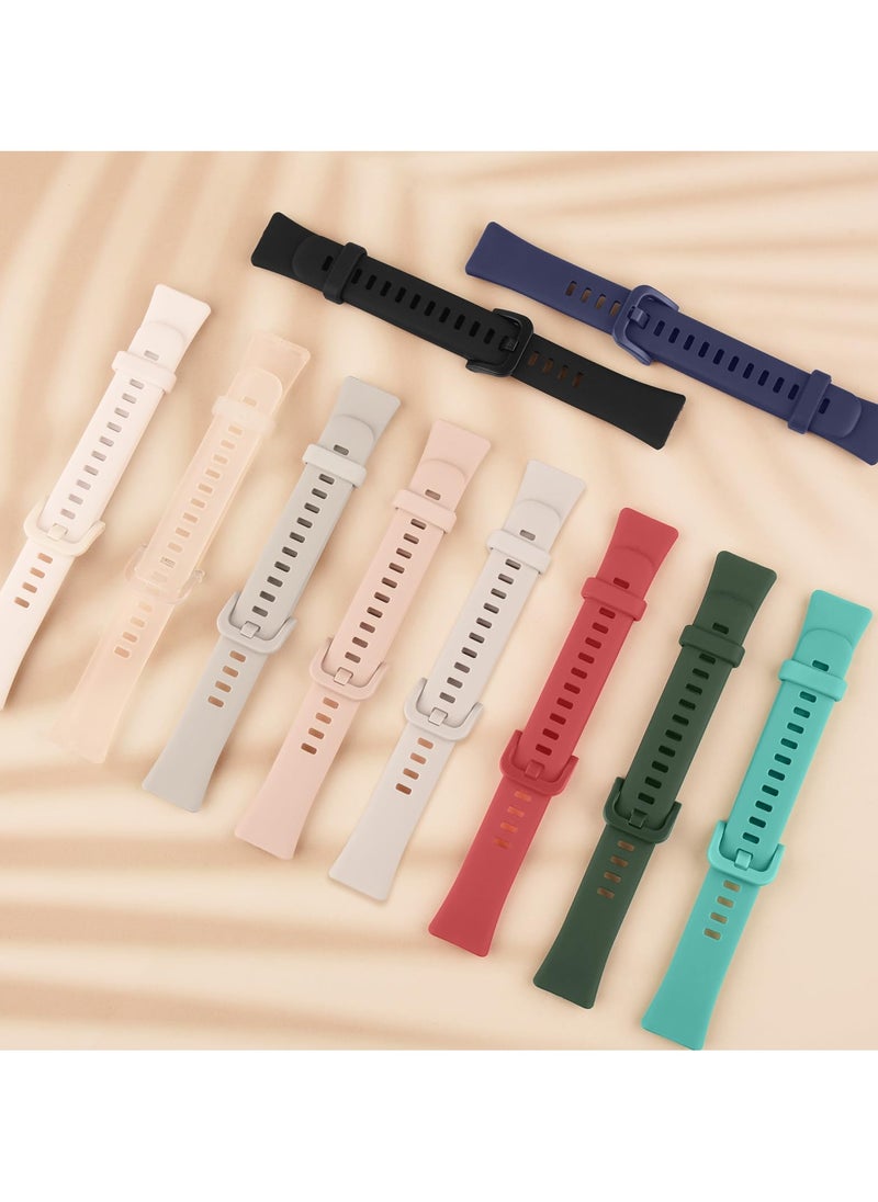 HW - Soft Silicone Strap Compatible With Huawei Band 8,Huawei Band 9,Waterproof Breathable Adjustable Replacement Sport Bands for HUAWEI Band 8 & Band 9 - Image 1