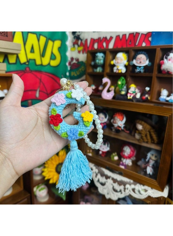 Pure Handmade Wool Crocheted Longbao Tuanzi Bao GD Chicken Chung Doll Pendant Ornaments Headwear Hair Accessories-Color:Q Version Body Peaked Cap Model Comes With Base