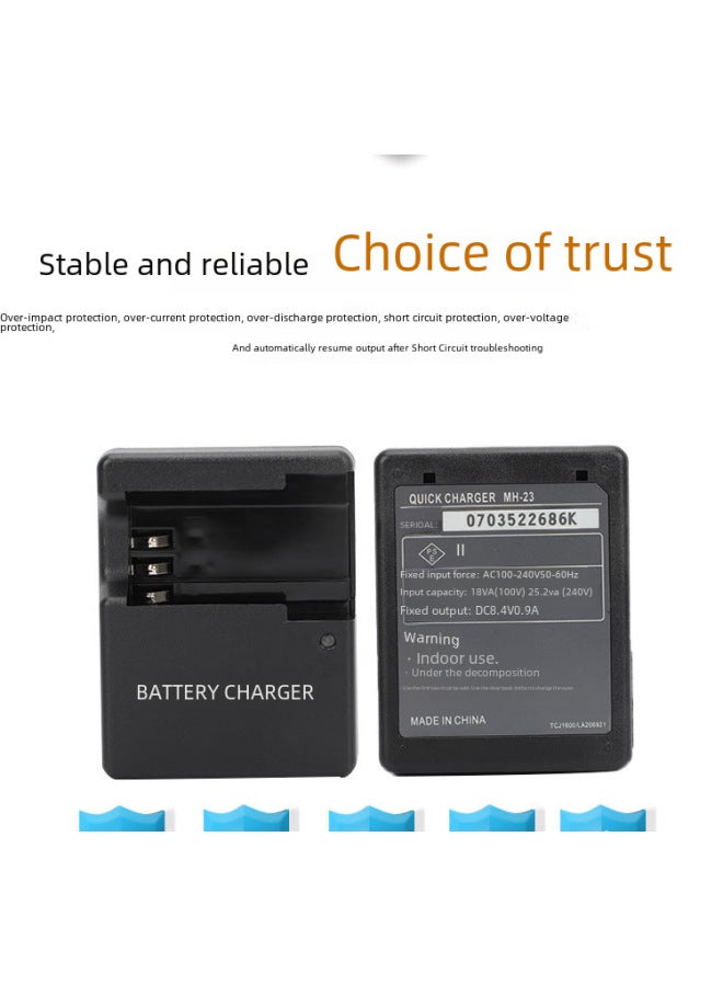 Specialized D40 D40x D60 D3000 D5000 En-el9a Digital Camera Charger Mh-23-Color:PE Pocket Packaging + Australian Regulations (AU)  - Image 5