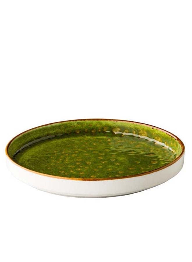 Jersey Plate Raised Edge Stackable Green 20,5 Cm 