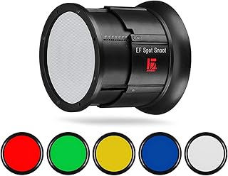 JINBEI Fresnel Lens for Bowens Mount Continuous Lights,Multi-Functional Light Shaping Tool with 5 Color Gels for LED - Image 1