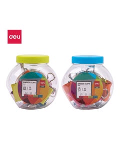 Deli Deli E8559 Binder Clips - 25mm - Assorted Colors  - Image 1