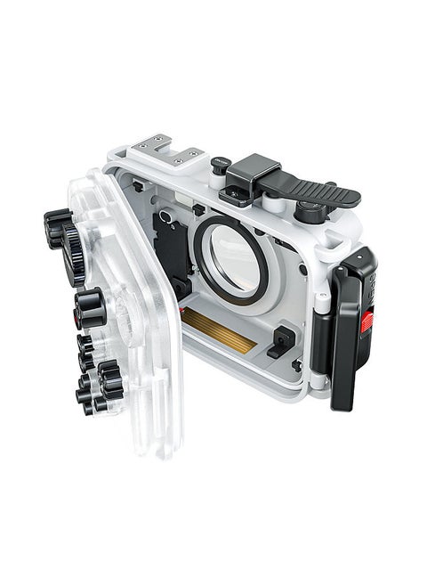 TG7 Camera Waterproof Case Housing Case for Action Camera Underwater 60m/195ft Diving Protective Case with 52mm Threaded Interface & 67mm Lens Adapter Compatible with Olympus TG-7 Camera