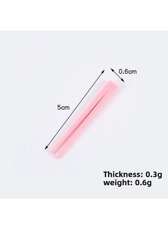 Simulation Transparent Snack Box Model Mini Fruit Box Packing Box Diy Ornaments Doll House Kitchen Toy Accessories-Color:Pink Chopsticks (not Detachable)  - Image 1