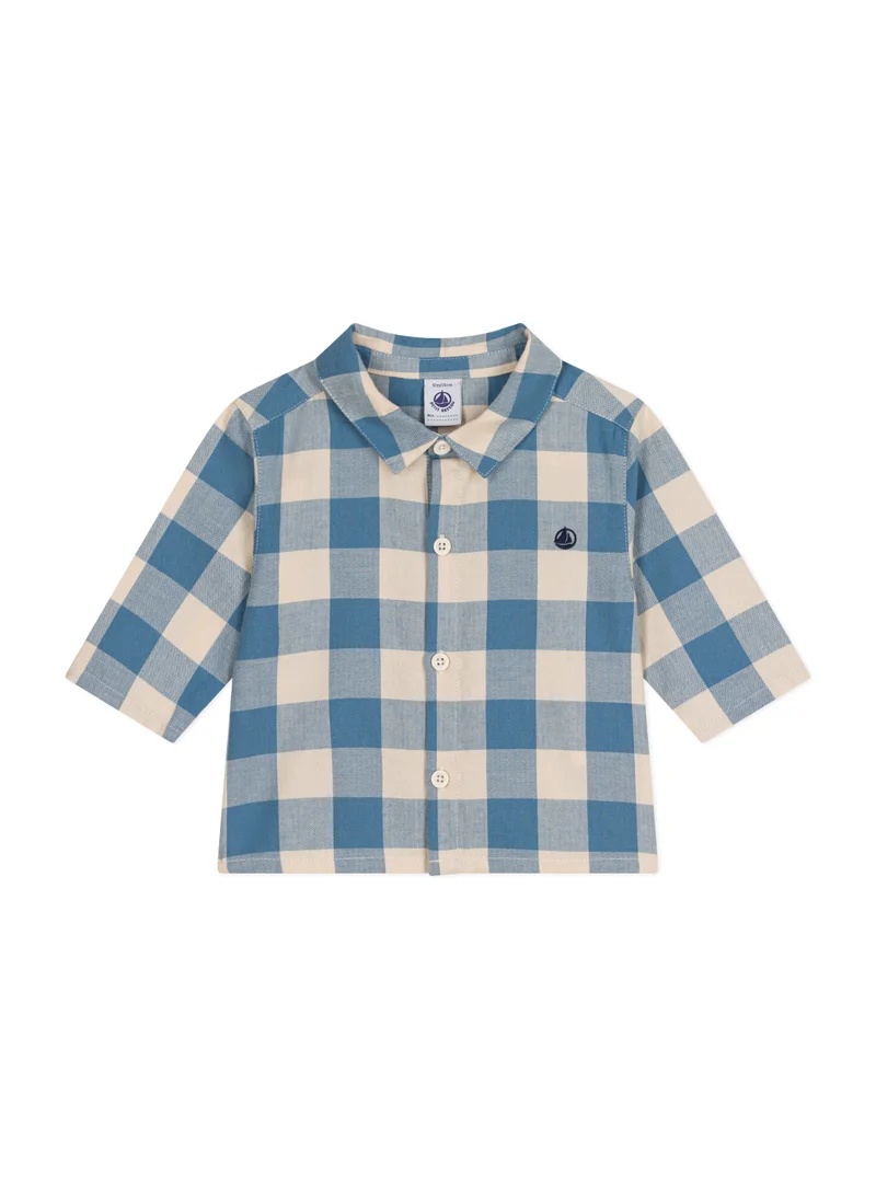 Petit Bateau Babies' flannel shirt