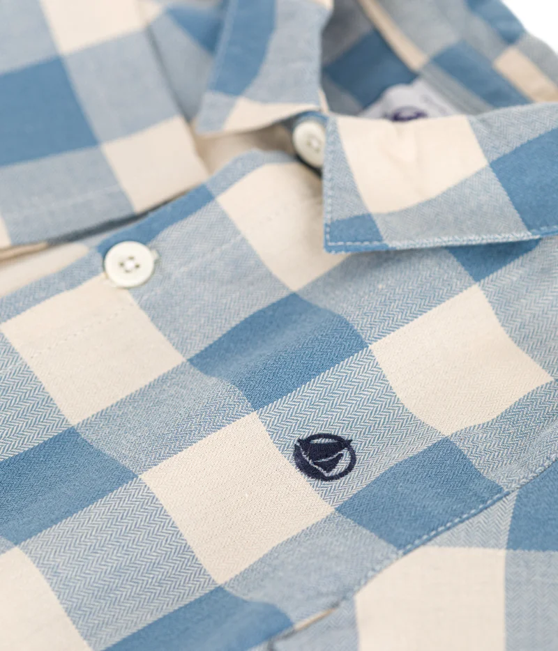 Petit Bateau Babies' flannel shirt