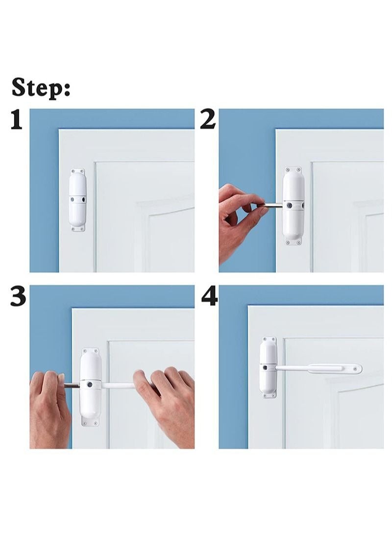 Aikanbo Door Closer Automatic Safety Spring Door Closer Anti-Theft Easy to Install to Convert Hinged Doors to Self Closing - Image 3