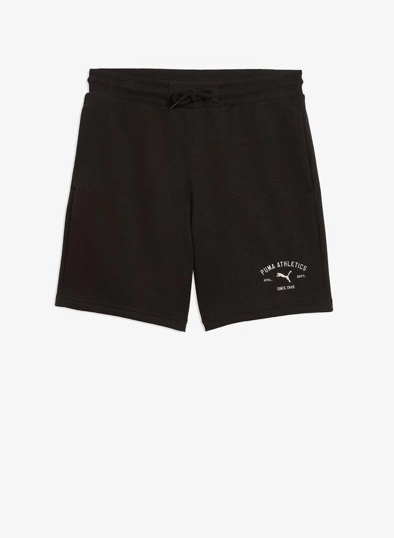 Puma PUMA Black Youth Classic Graphic Shorts  | Best Price UAE