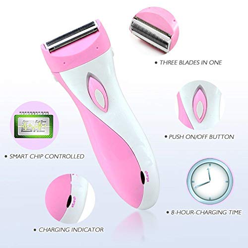 Concepta Trimmer for Women Private Part - Rechargeable Double Razor Shaver – For Underarms, Bikini Line, Hands, and Legs – Battery Powered Trimmer for Women - Image 4