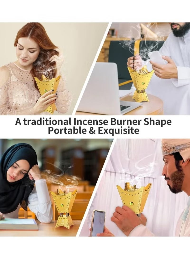 شوبيت مبخرة عود للسيارة والمنزل والمكتب برائحة ذهبية - Image 4