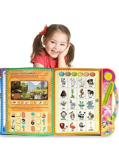 Generic ABC Sound Books Interactive Electronic Learning Books for Toddlers with Alphabet, Numbers, Animals, Music, Games Educational Toys for Kids 3 Years+  - Image 1